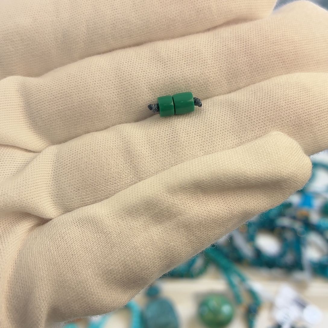 多***5绿松石未镶嵌挂件4.5mm