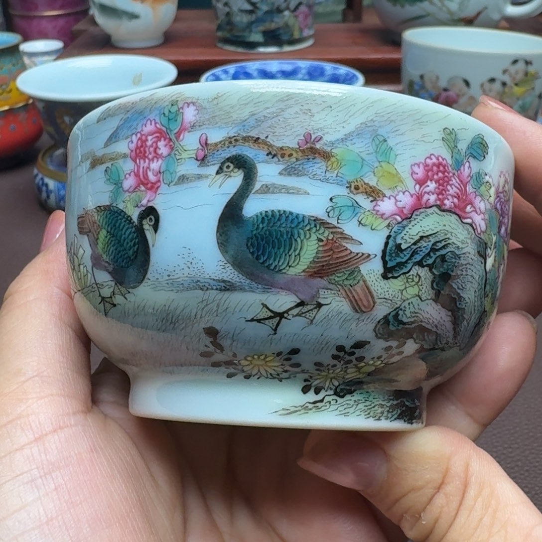 瓷片景德镇仿古手工制作精品展示