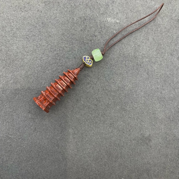 A492-紫檀文昌塔挂件0055