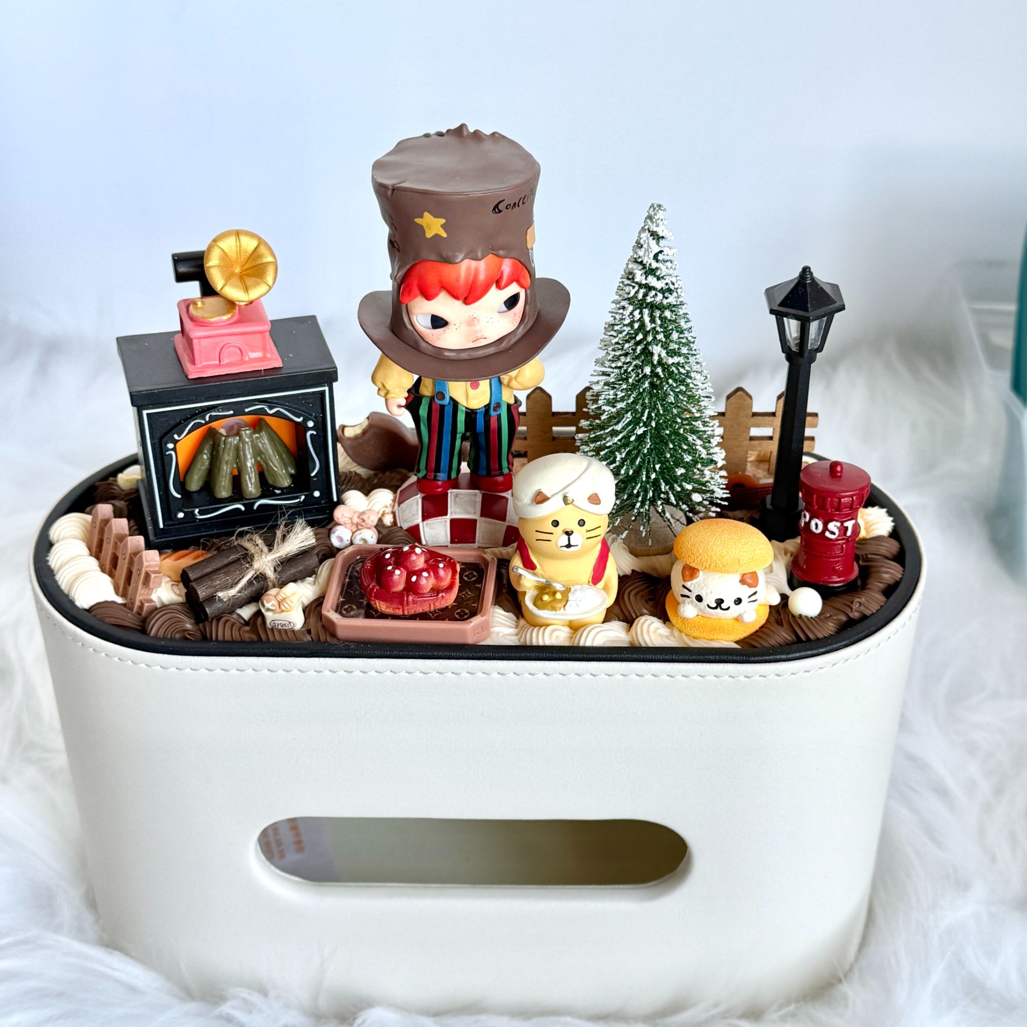 【三星直拍单】奶油胶创意制品 抽纸盒 抽屉 壁炉灯等创意制品摆件