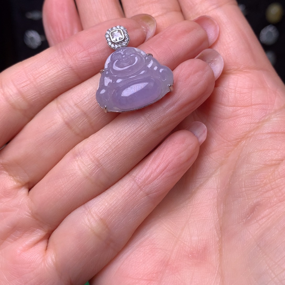 吊坠(赠链)银S925镶嵌翡翠111111111