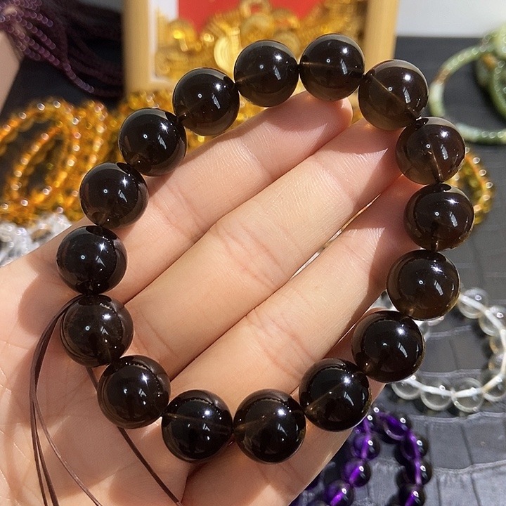 水晶手链未镶嵌茶晶14