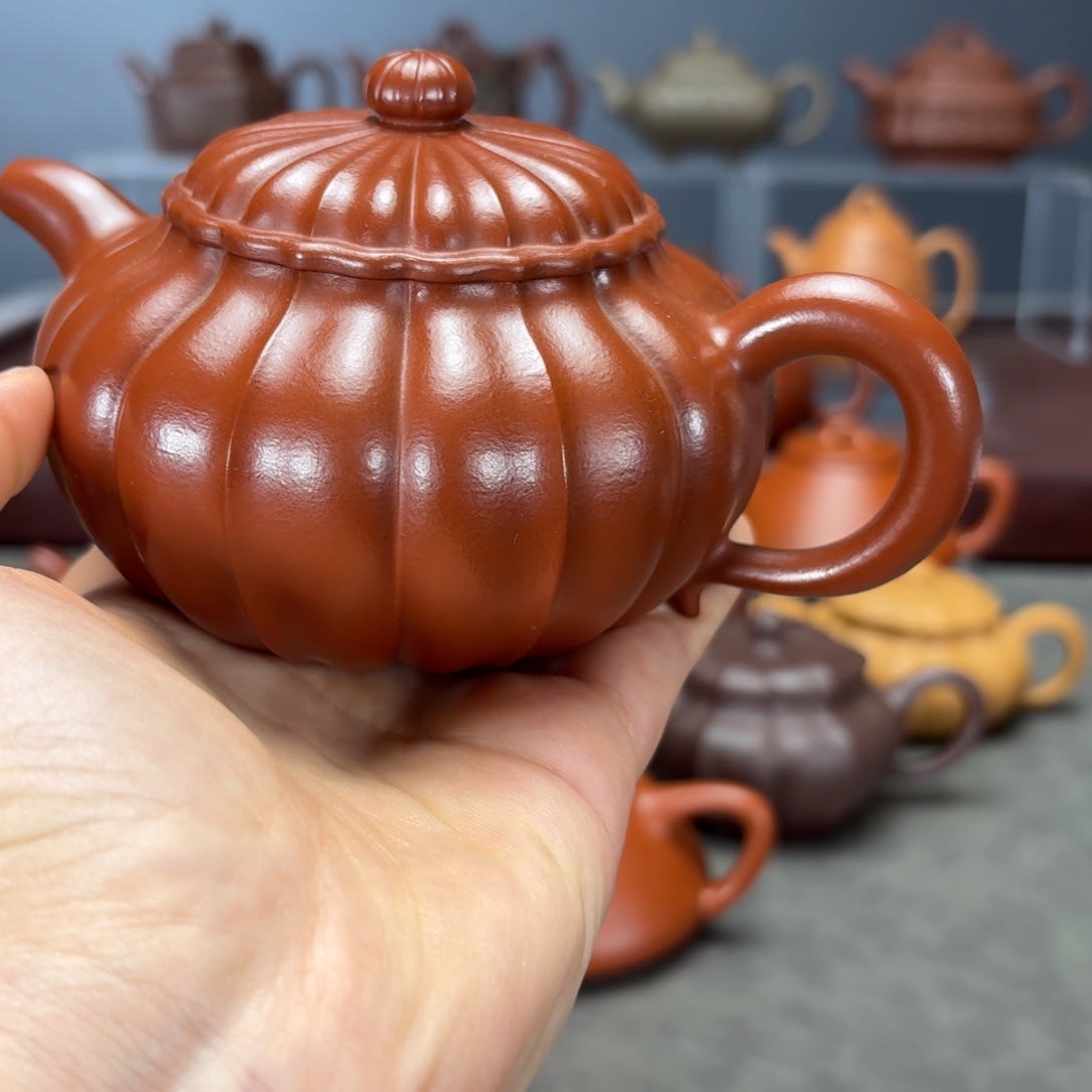 白***雪茶壶紫砂菊蕾300cc朱泥