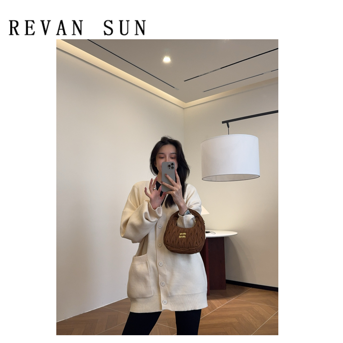 ［REVAN SUN］-大骨架穿搭 毛衣外套023503