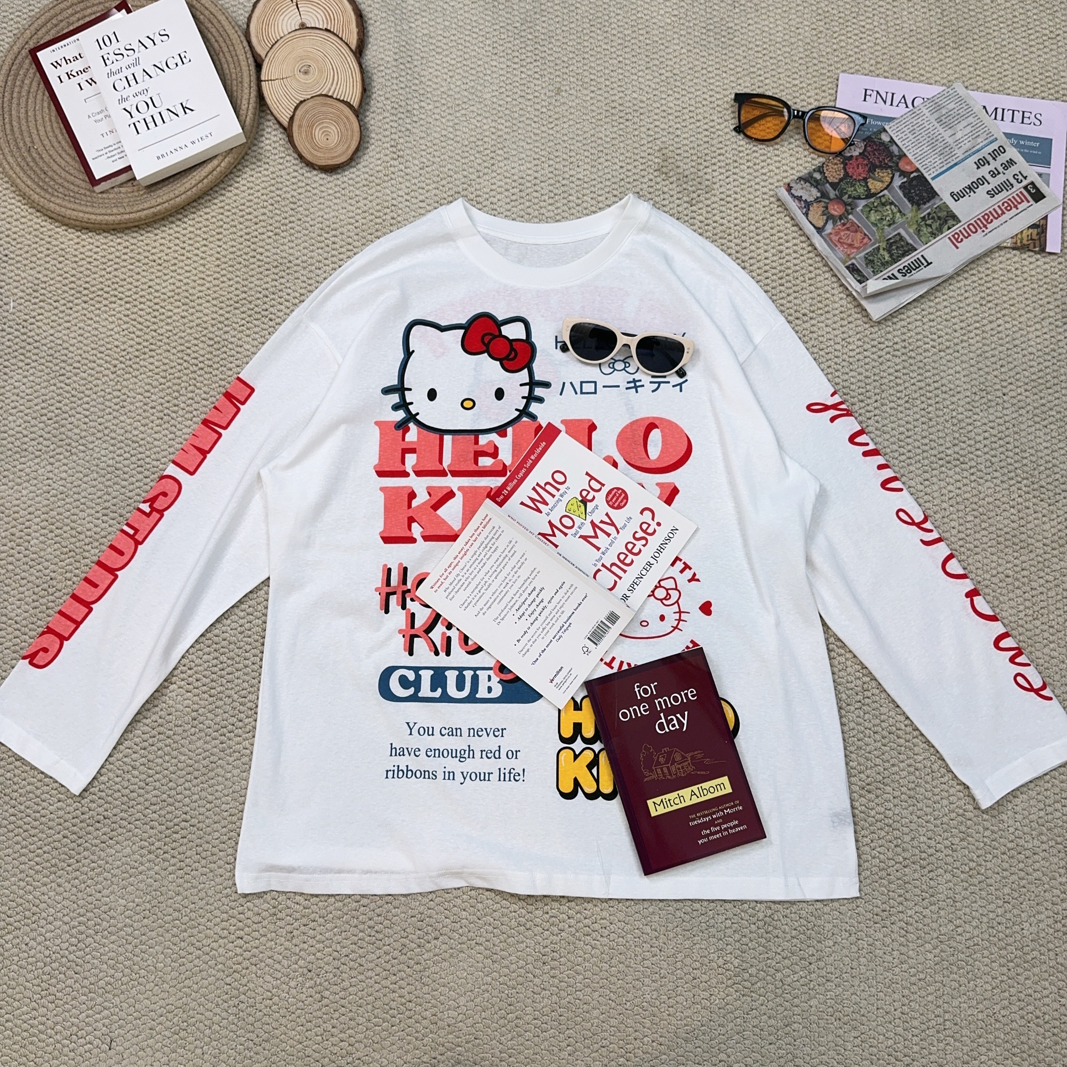 2025夏季新款休闲宽松卡通字母印花防晒长袖T恤3348