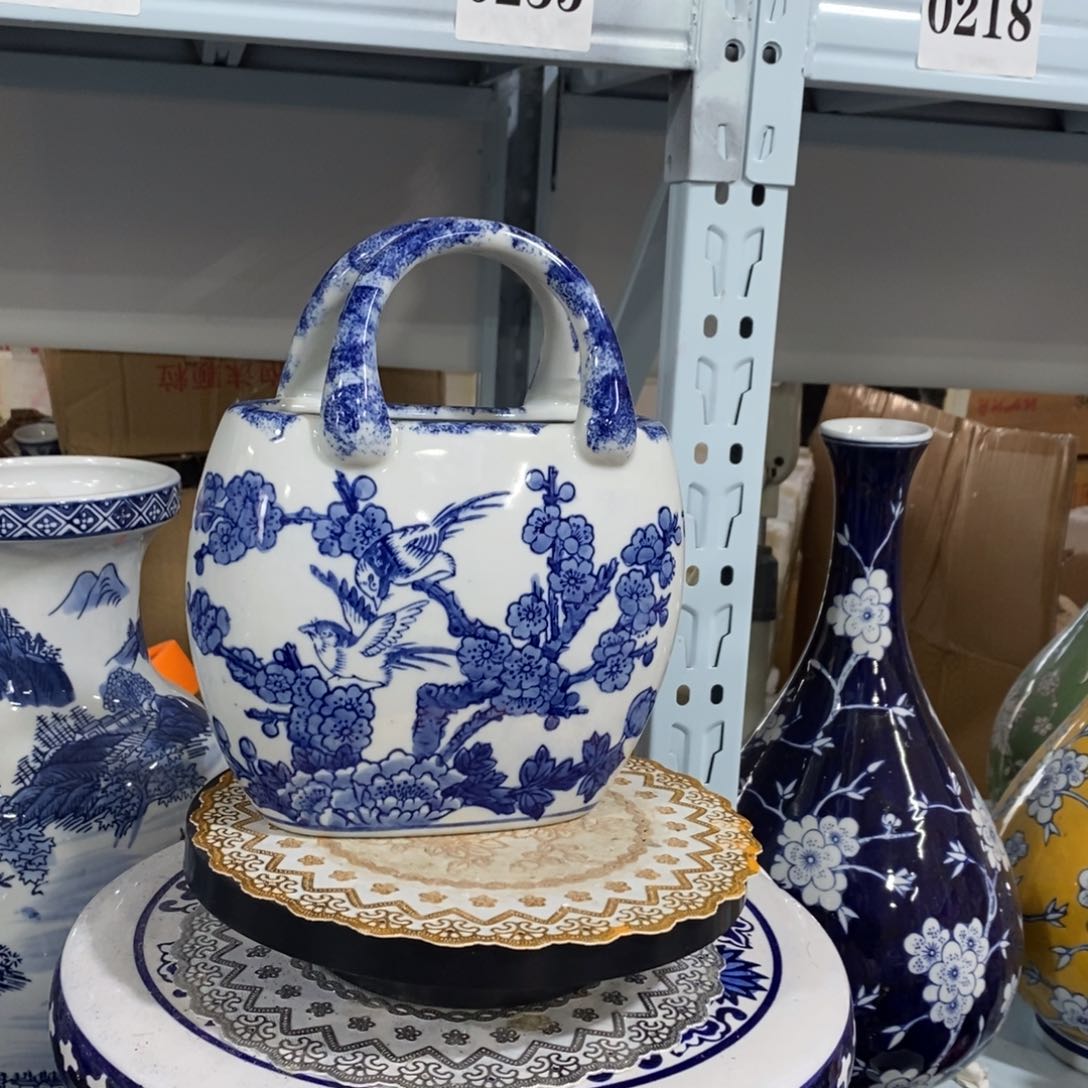 【闪购商品】摆件手提包花瓶摆件