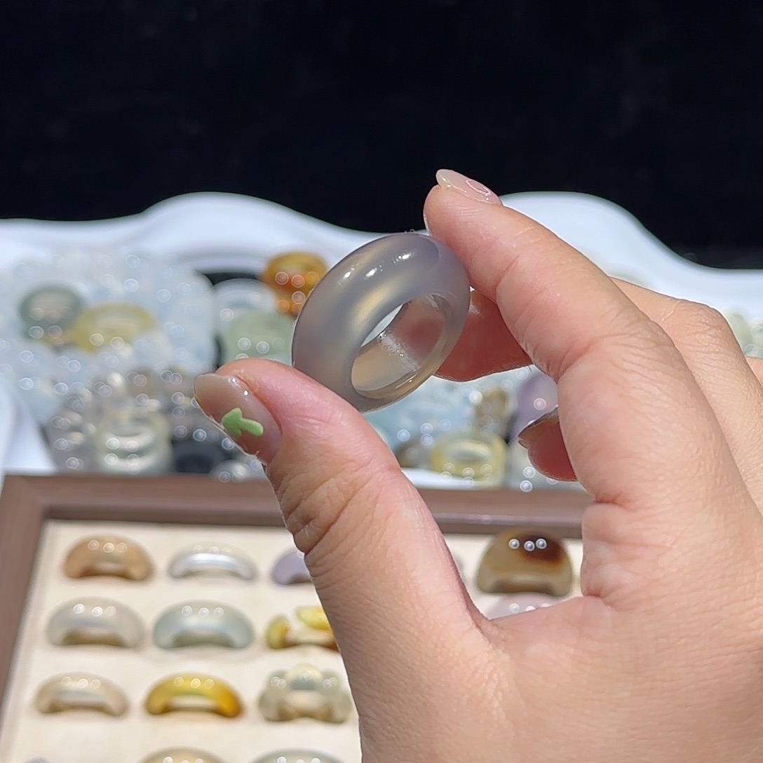 玛瑙/玉髓合金戒指