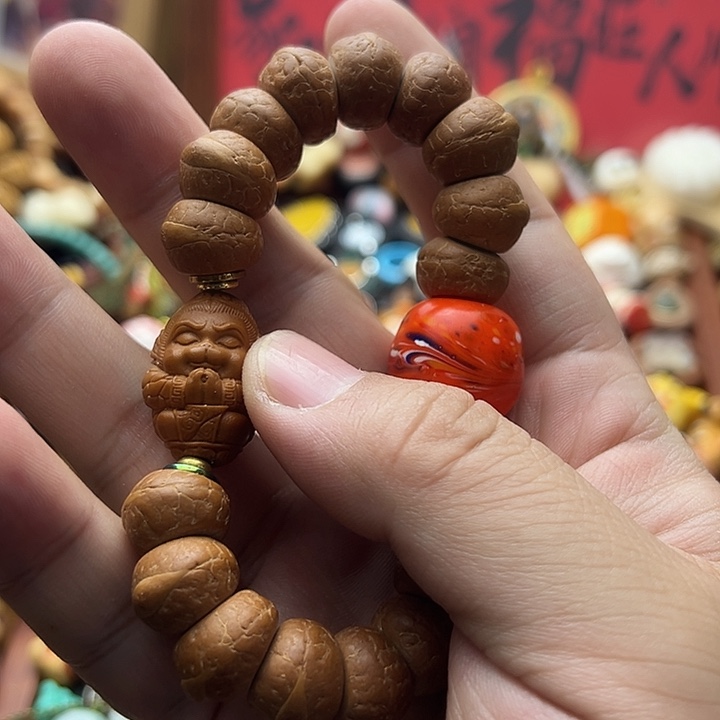 非金属厚切凤眼大肠手链