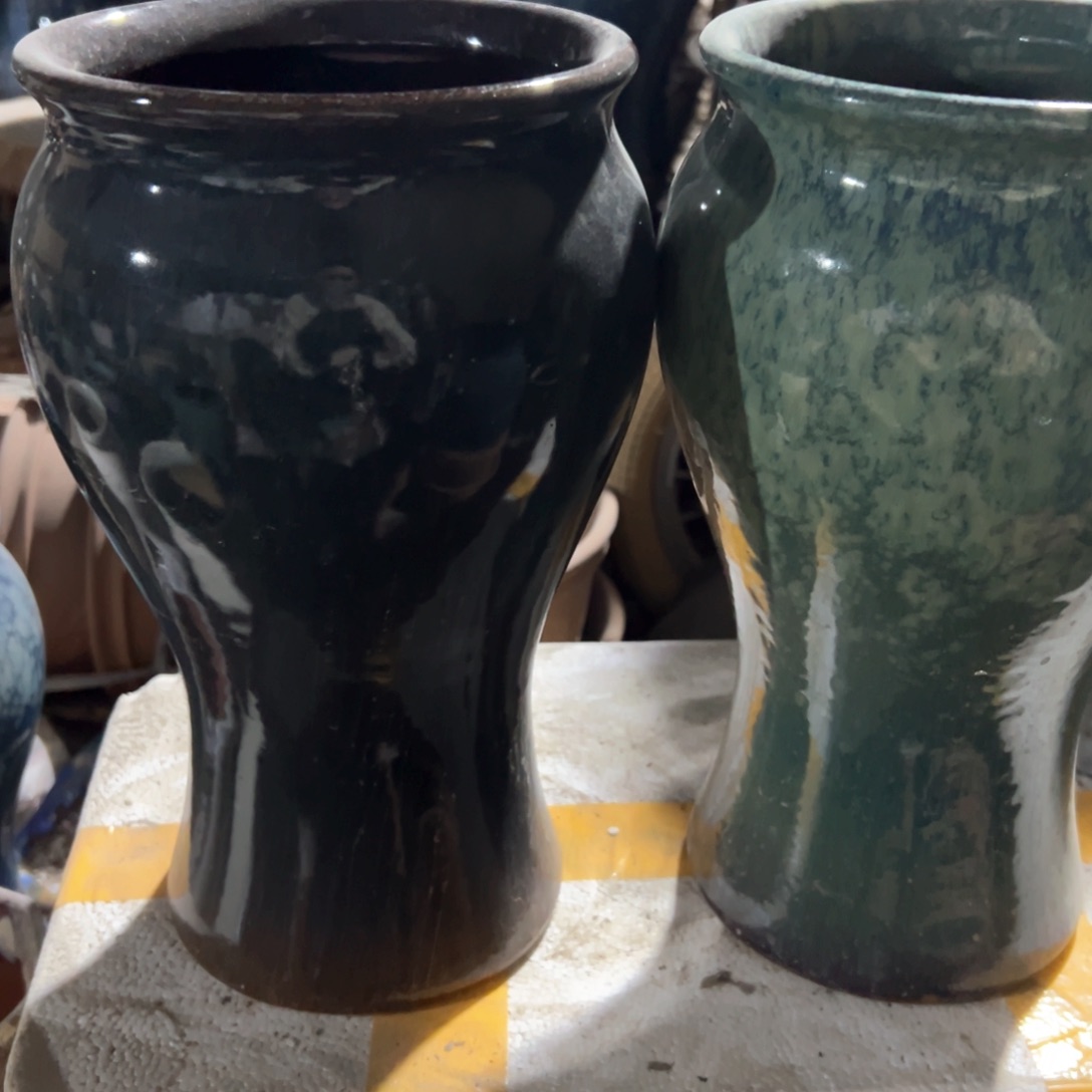 红陶瑕疵15-27两个