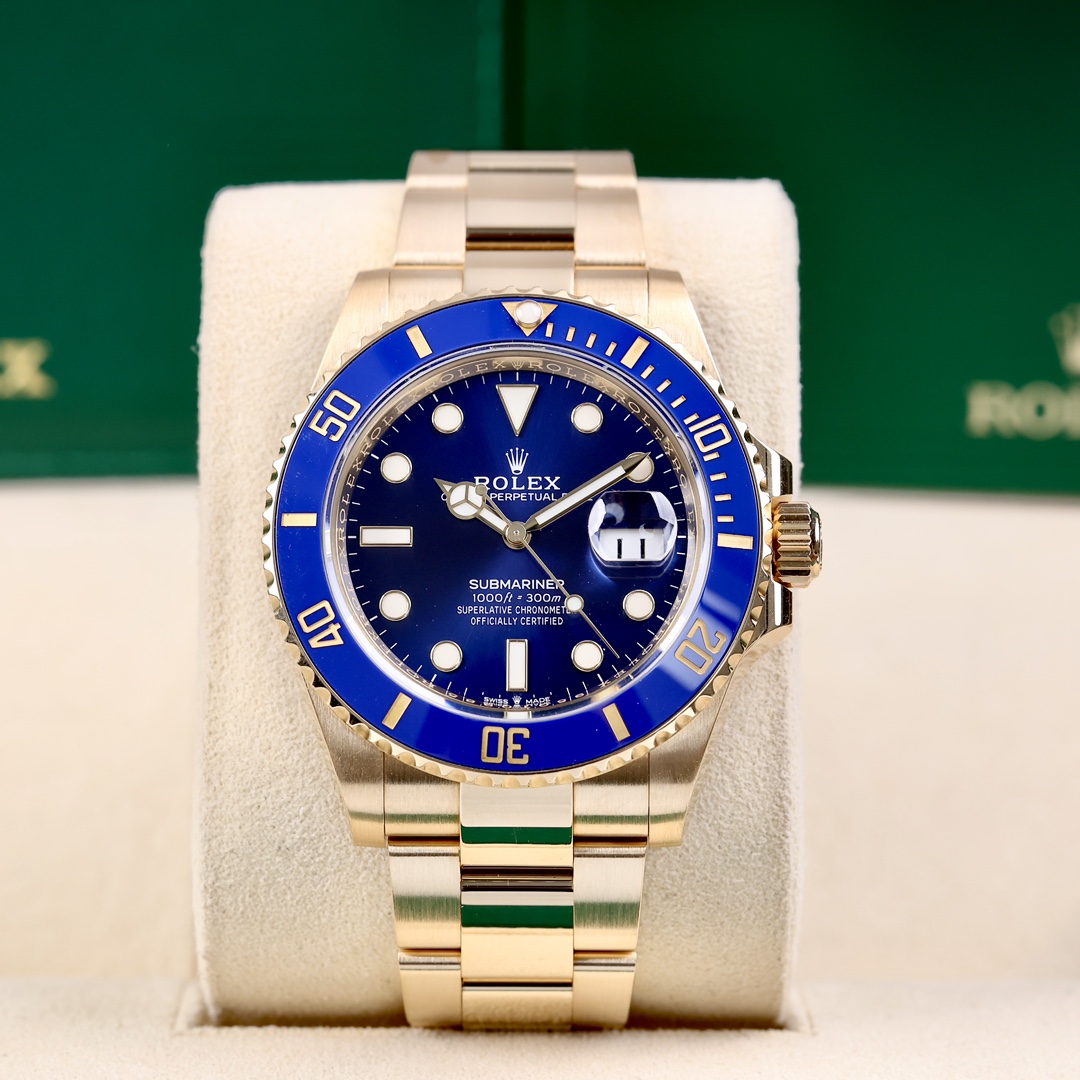 95新 Rolex/劳力士 126618全金蓝鬼 41mm 日期显示 2022年1月保卡