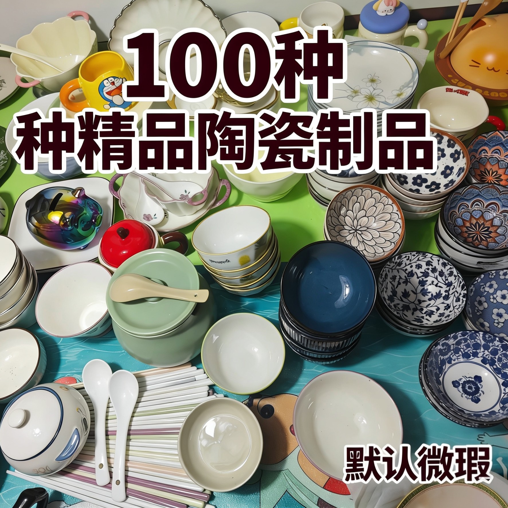 盘微瑕套装直播可爱釉下彩网红家用创意餐具下单对应编号