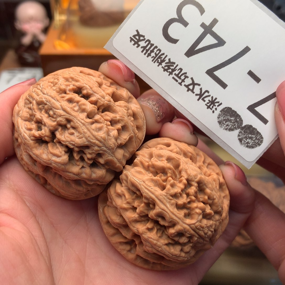 文玩核桃把件42粗筋 
