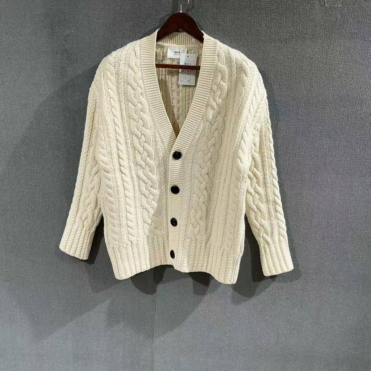 未使用 AMIPARIS （pm）羊毛开衫毛衣 s码/1320