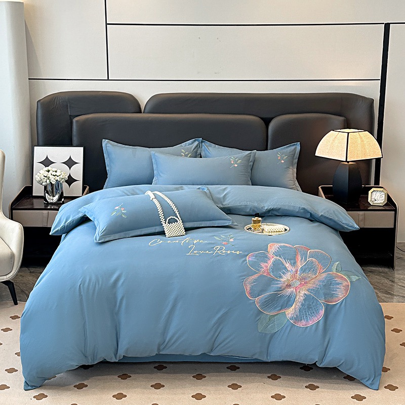 锦瑟-轻奢国潮风暖氧优肤刺绣绣花四件套