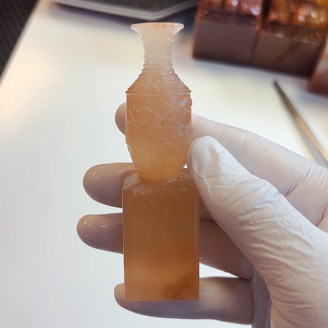 青田石印石我是蒋文惠……这就是