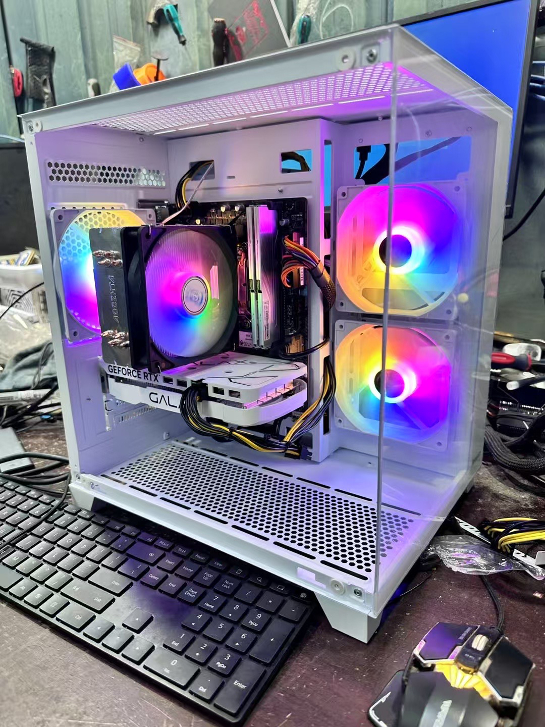 9新  i5-10400F整机搭配方案海景房游戏电竞主机吃鸡永劫撸啊撸