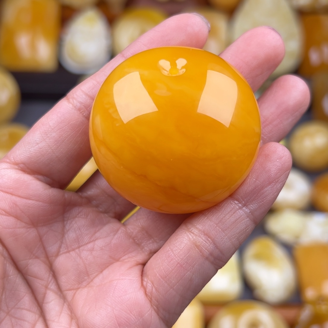 琥珀裸石未镶嵌纯天然琥珀蜜蜡无优化