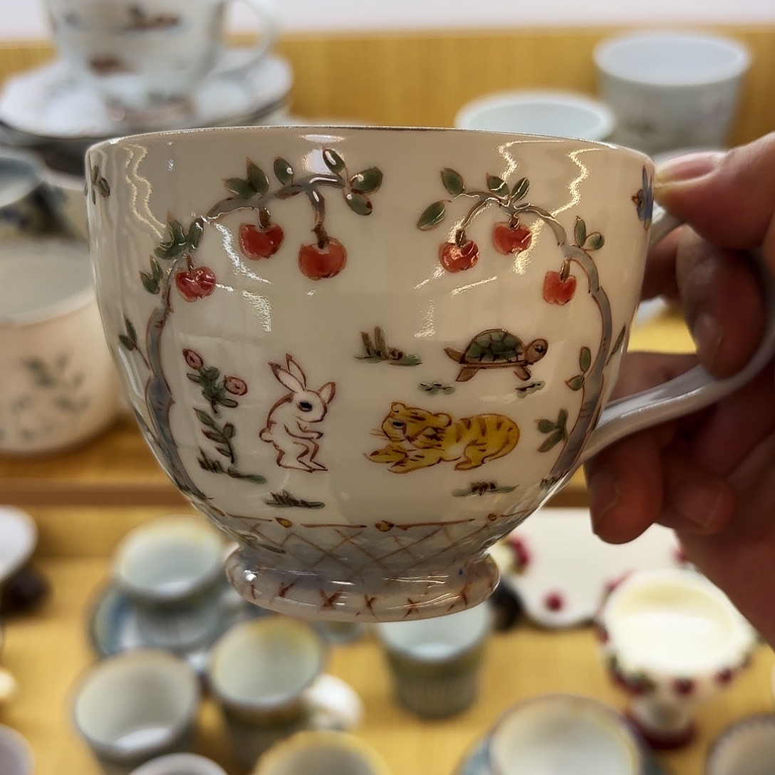 瓷川合孝知 高脚马克杯