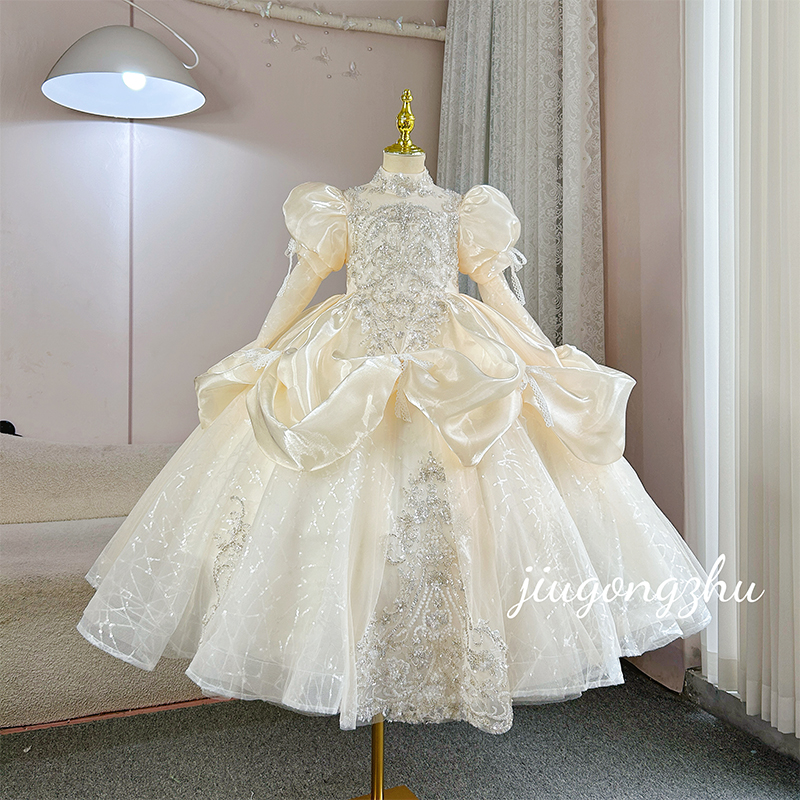 【暮光锦缎】B类公主风礼服晚礼服女礼服走秀小女孩洋气童装