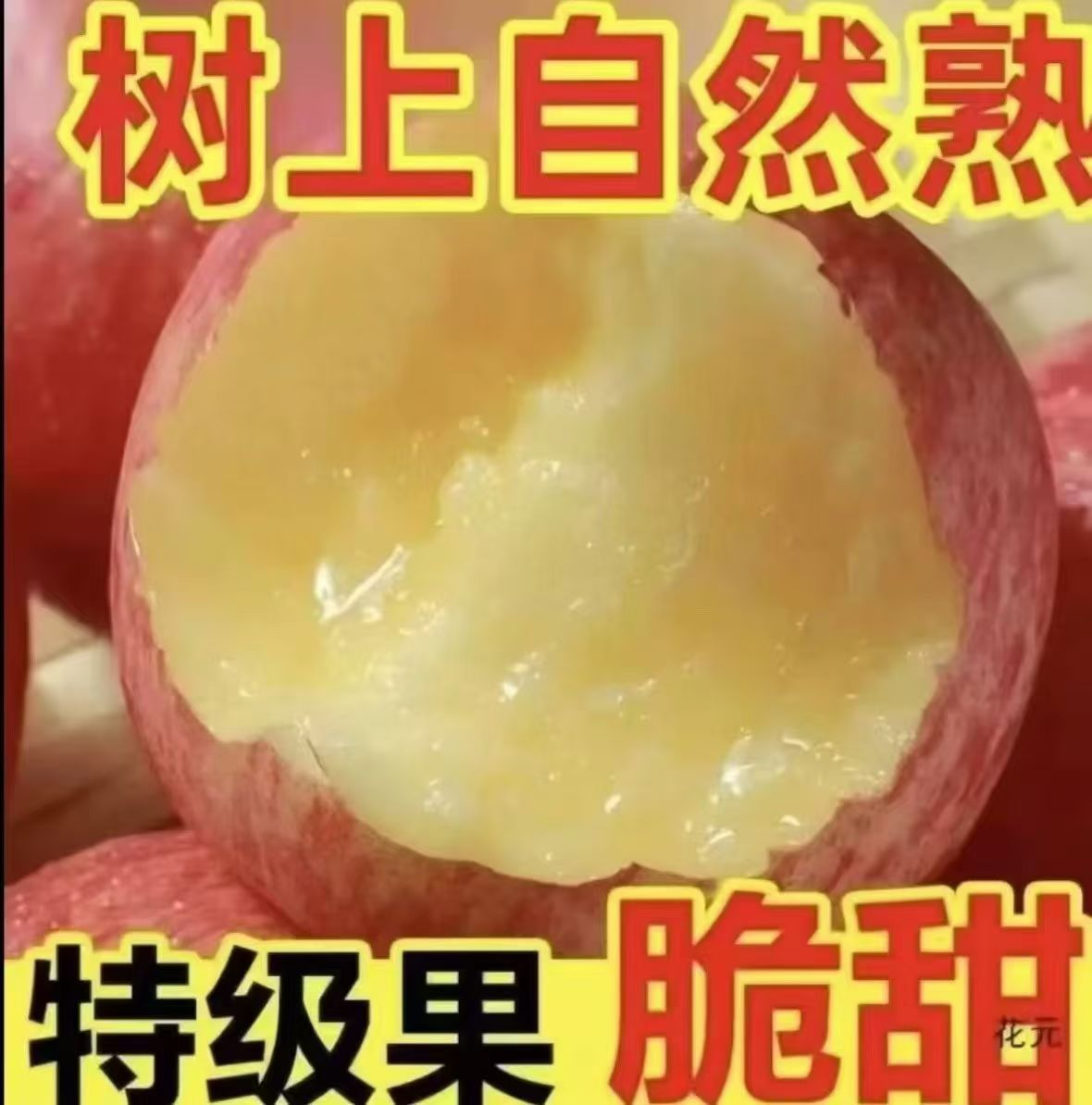 现摘红富士苹果新鲜脆甜多汁冰糖心水果