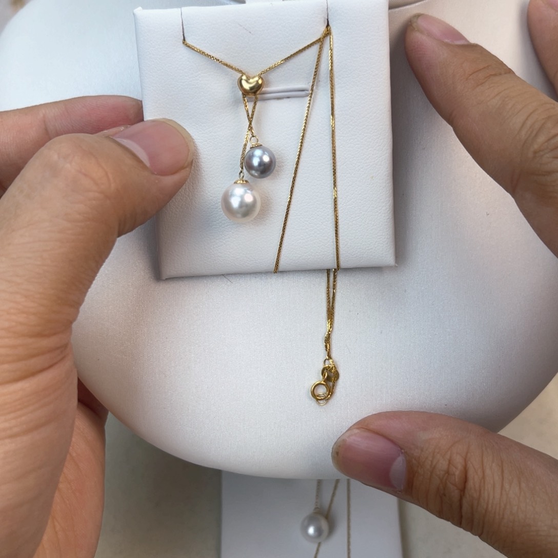 海水珍珠颈饰18K金镶嵌莫*