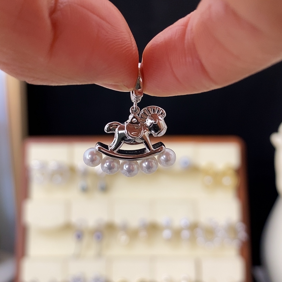 吊坠(不含链)淡水珍珠银S925镶嵌