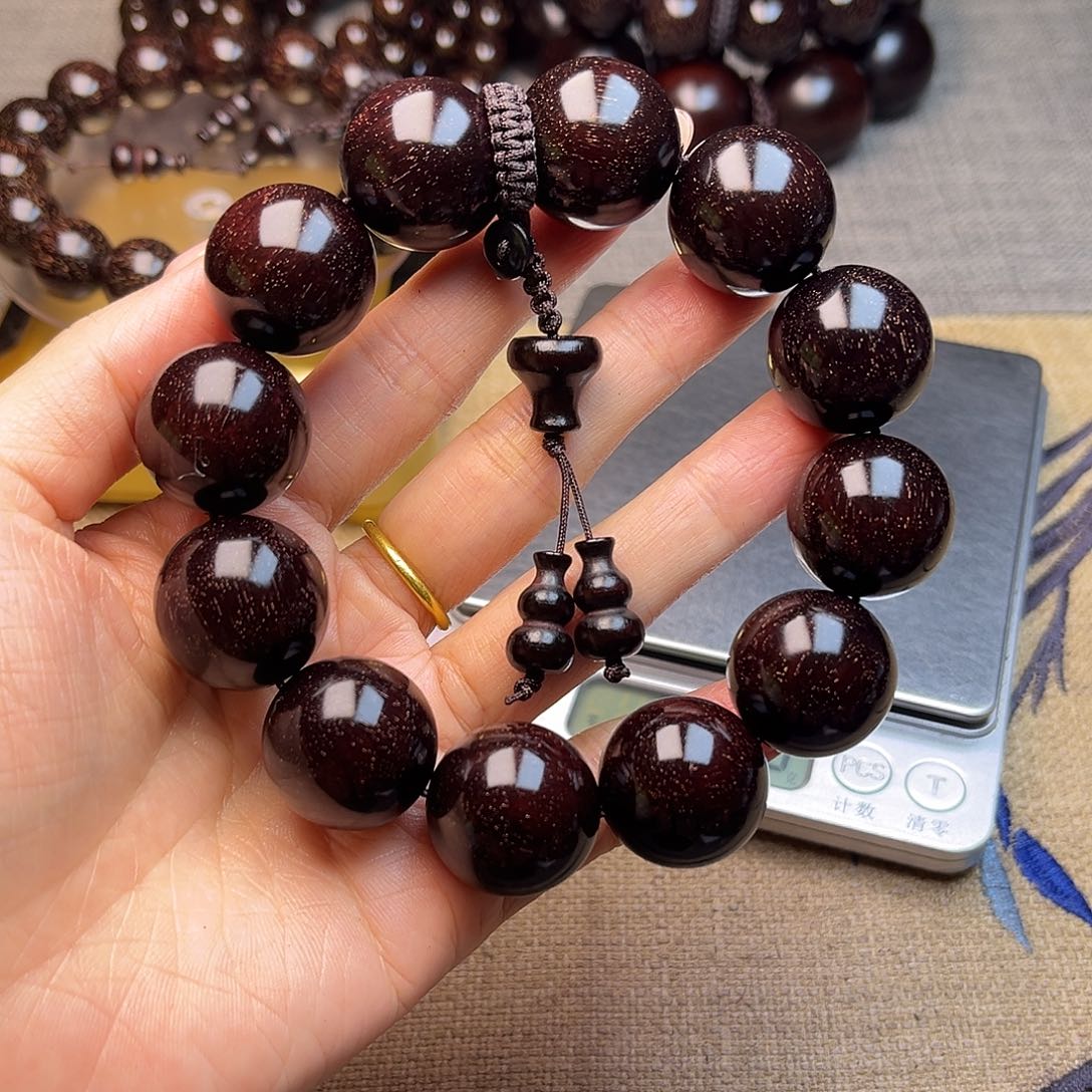 檀香紫檀（小叶紫檀）2.0 12颗满天星