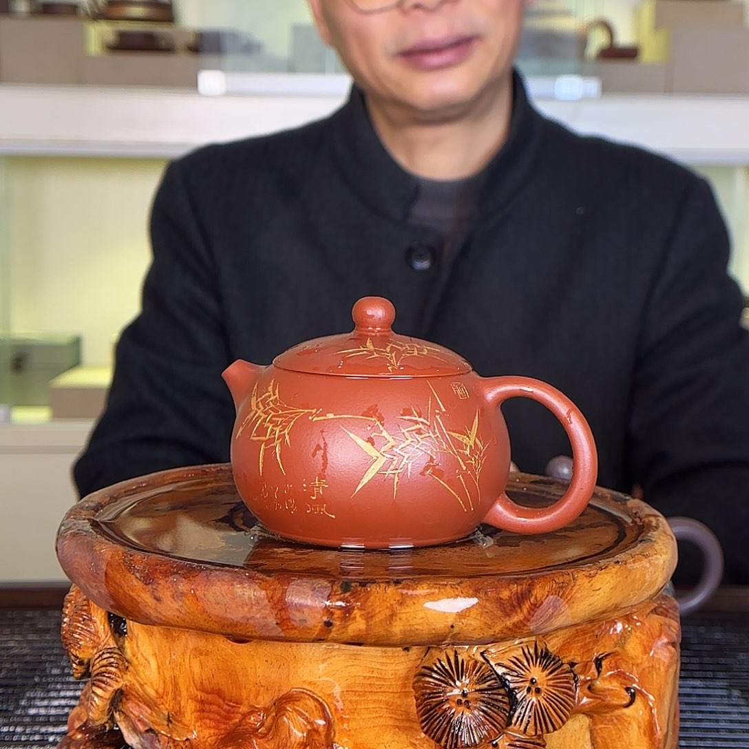 茶壶紫砂吴六君老师紫砂壶200cc