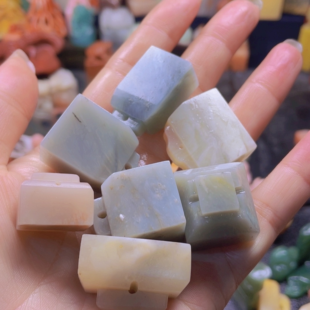 昌化石印石如意一把