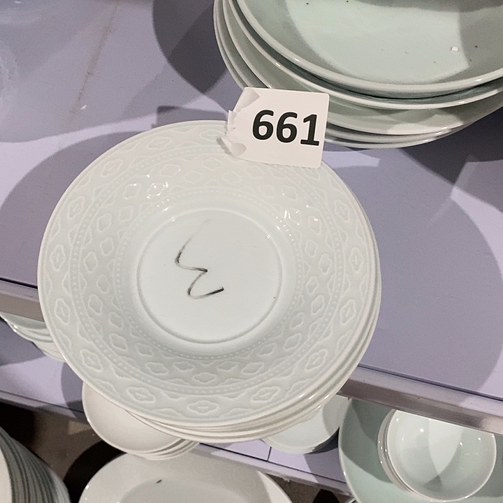 新骨瓷661号6.5寸碟子6个装