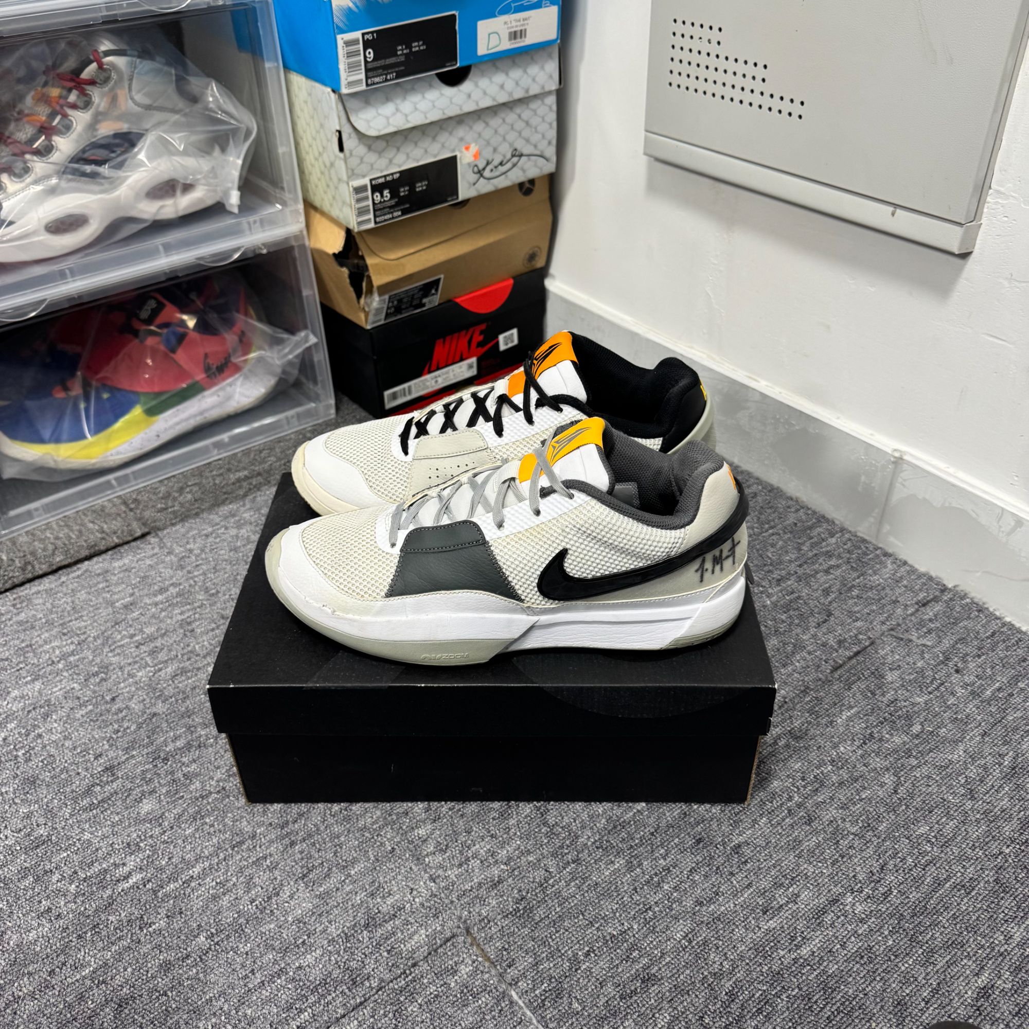 90新 maje 45码 ja1 莫兰特一代 橙色一般 无原盒 鞋帮修复