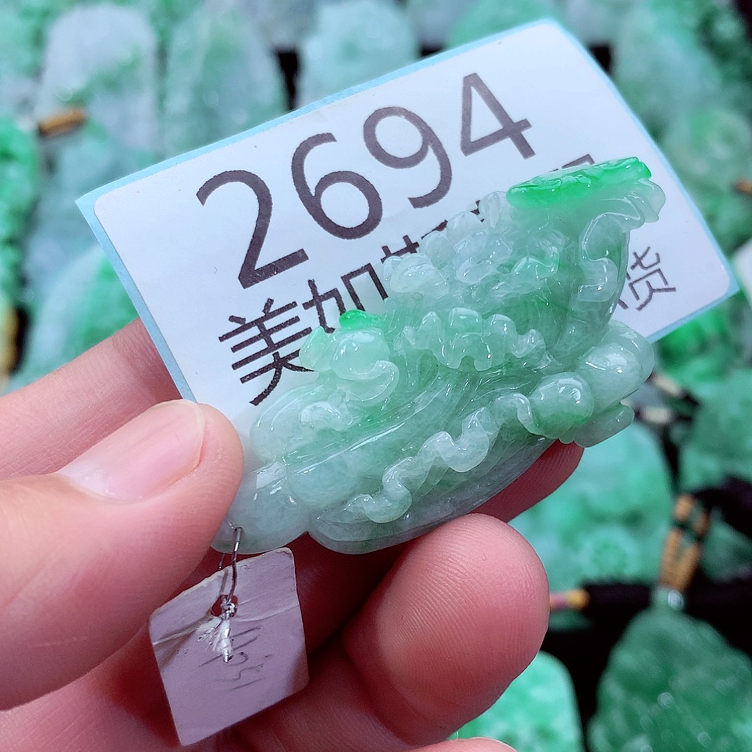 翡翠未镶嵌吊坠(不含链)