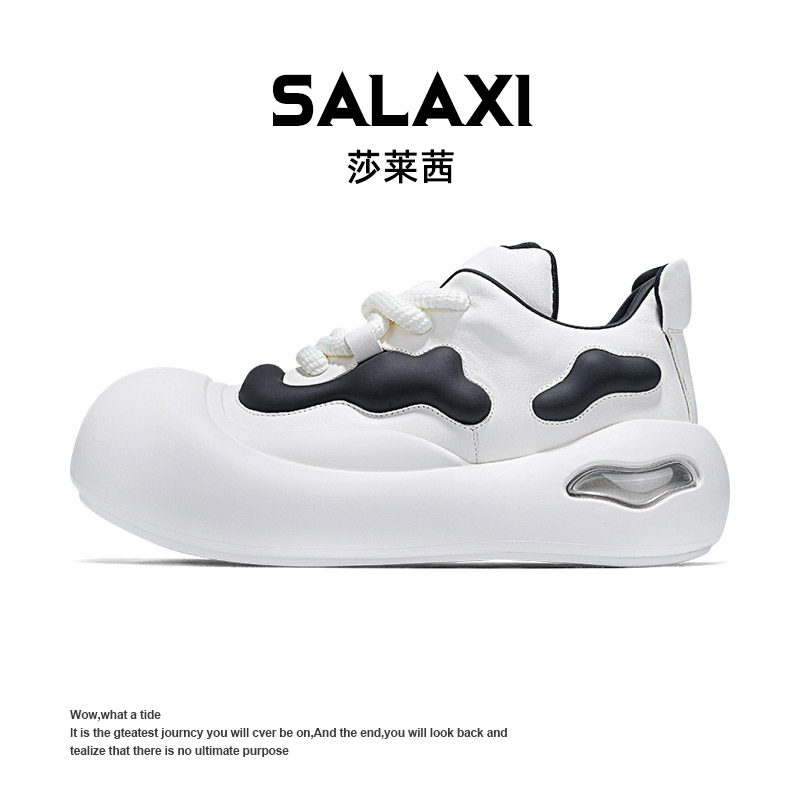 SALAXI/莎莱茜 2025冬季新品个性时尚大头气垫软底男女户外运动鞋
