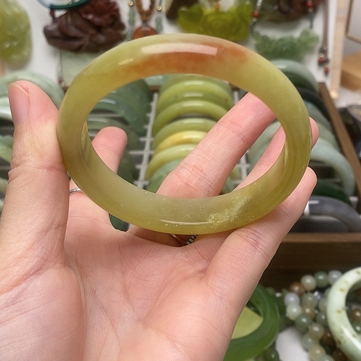 蛇纹石玉手镯未镶嵌岫玉115