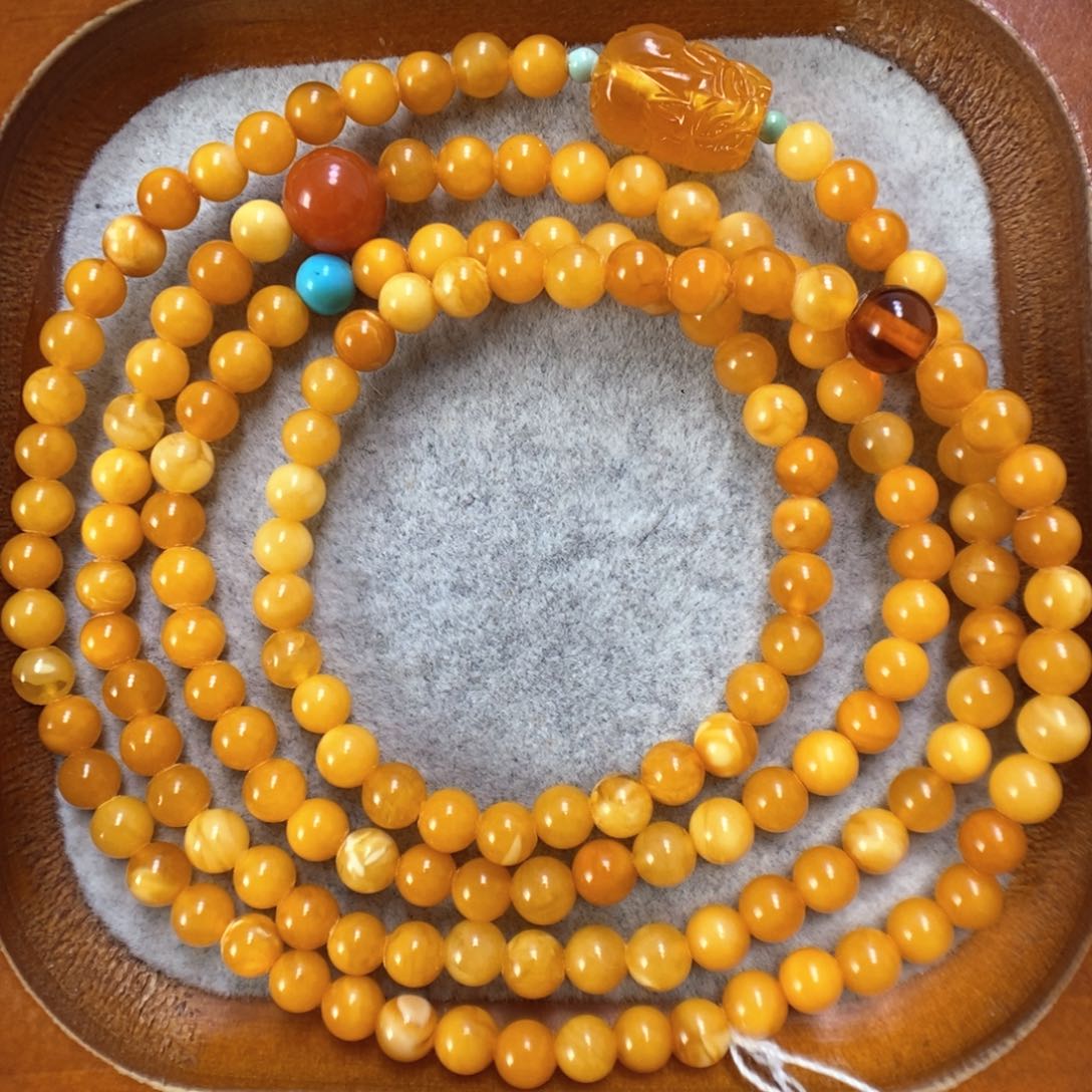 蜜蜡手串未镶嵌蜜蜡手串