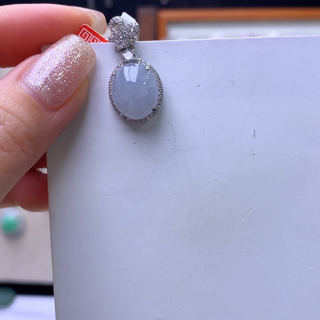 翡翠银S925镶嵌戒指