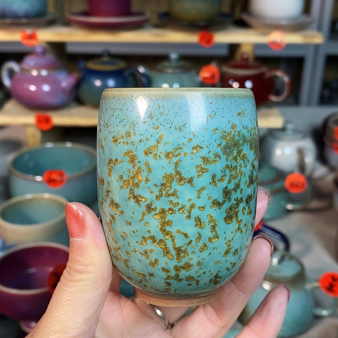 神后钧瓷手工。茶器