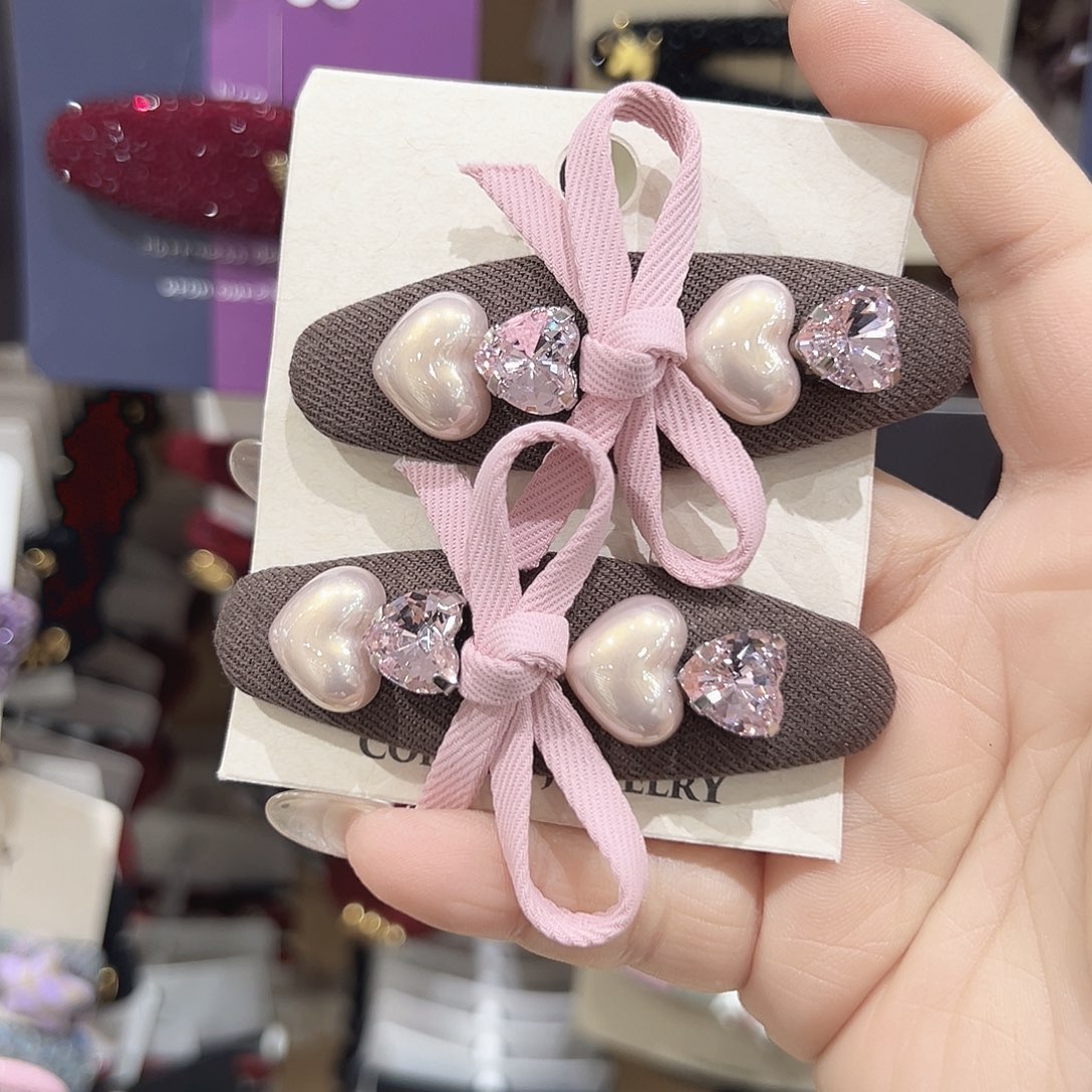 非金属爱心粉色蝴蝶结掰掰