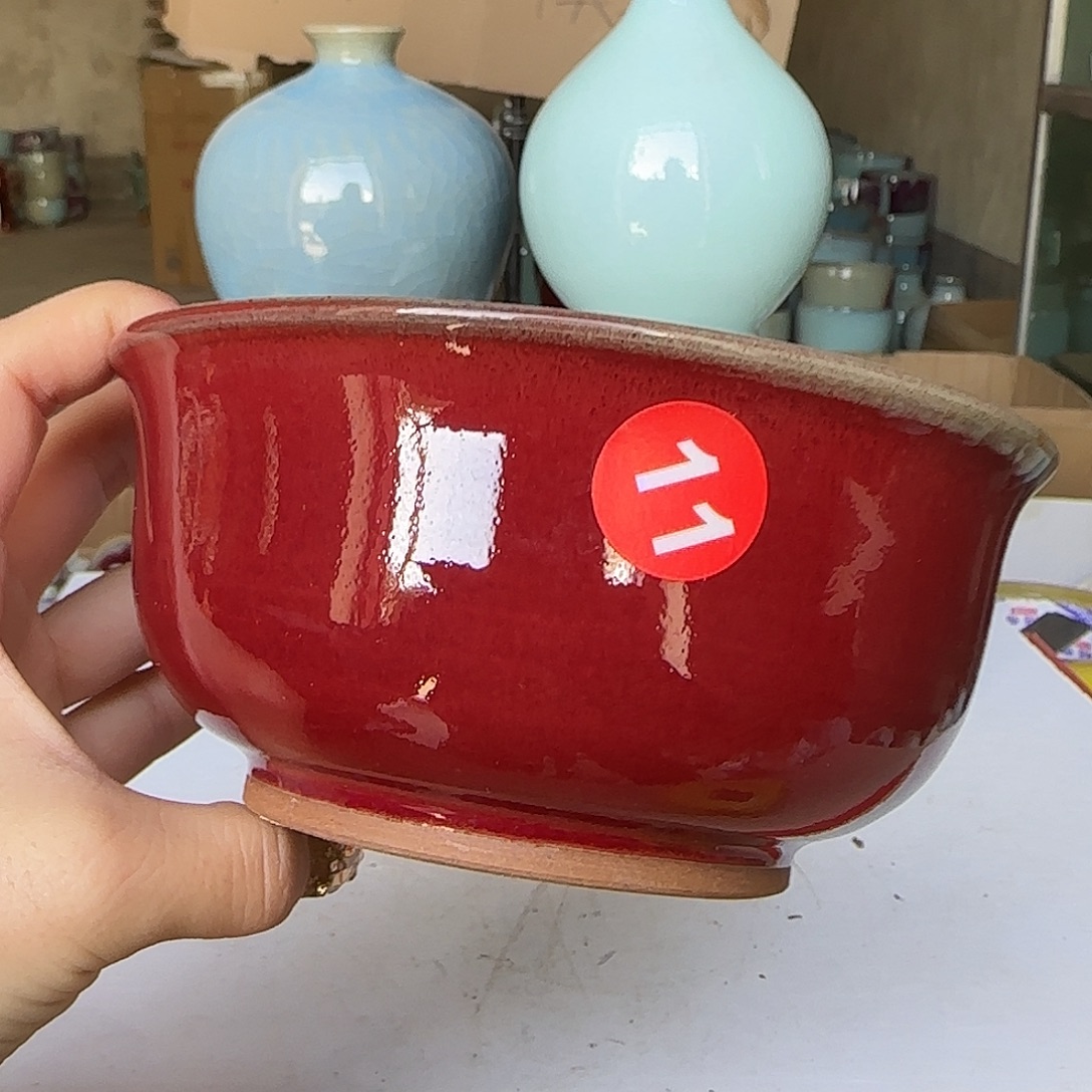 摆件陶郑家钧窑摆件微
