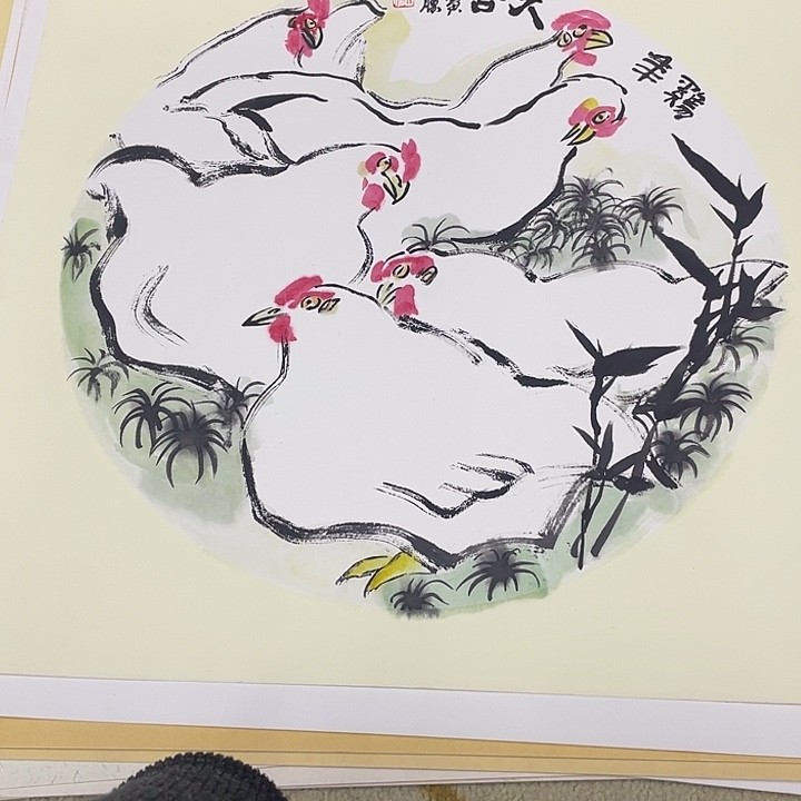 国画50-50卡纸作品艺