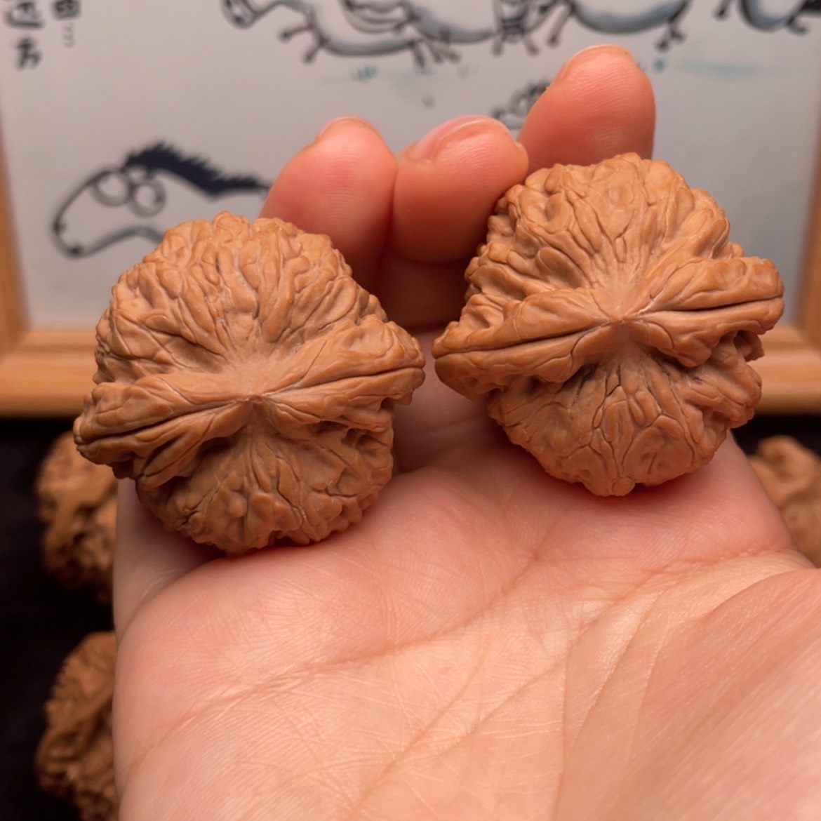 【闪购商品】文玩核桃把件38全品龙骨舍利