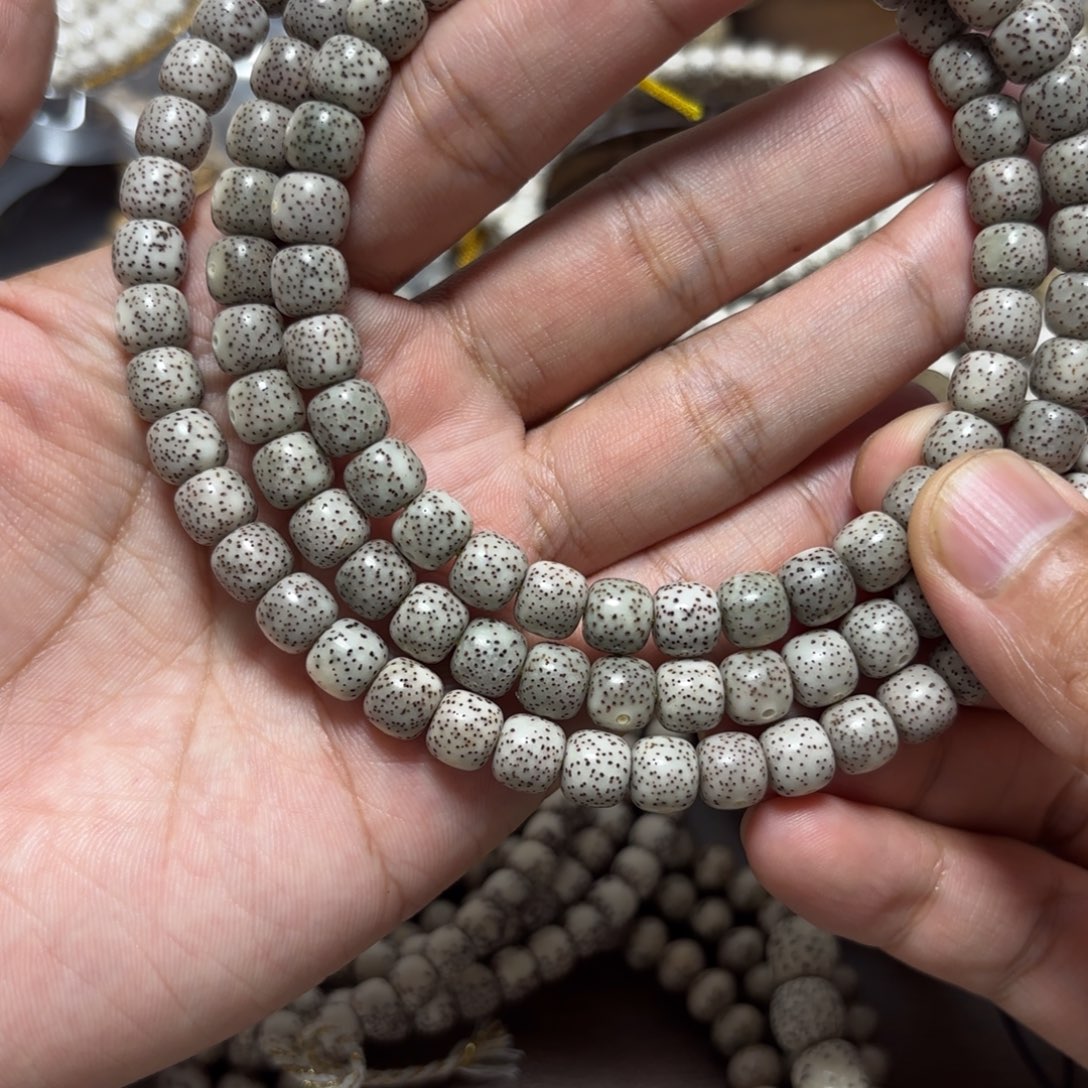 手串星月菩提星月石玉料8侧留白