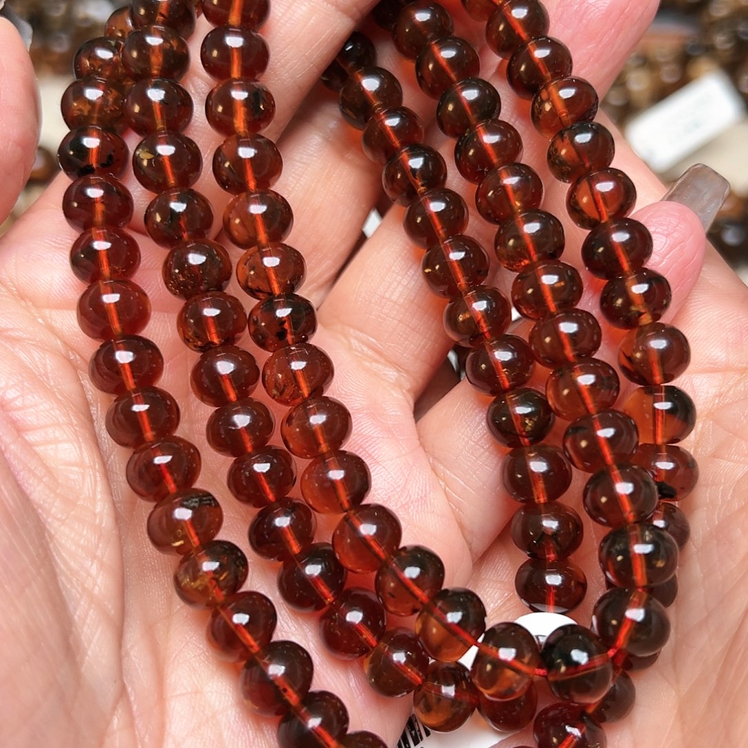 琥珀未镶嵌裸石抚顺琥珀20535-8八