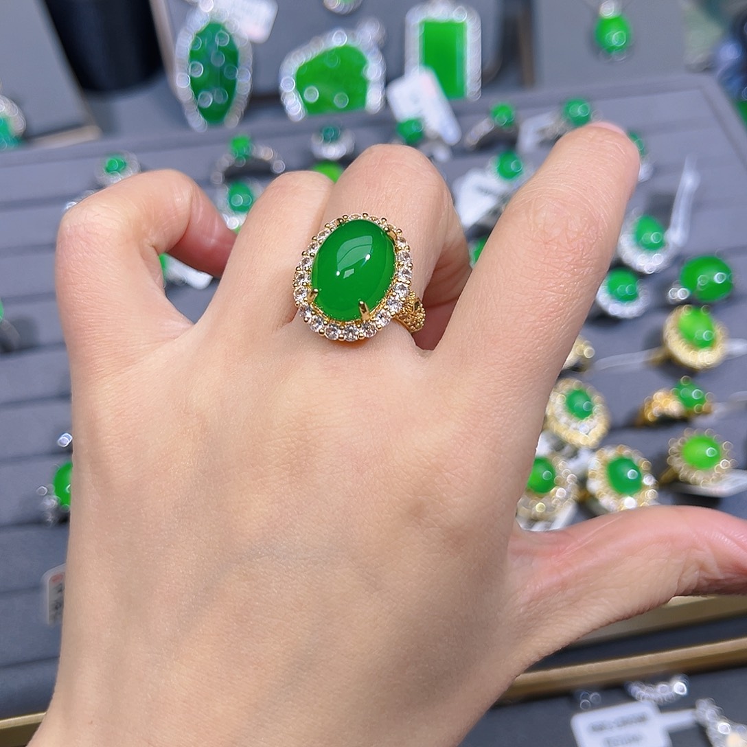 玛瑙/玉髓合金耳饰