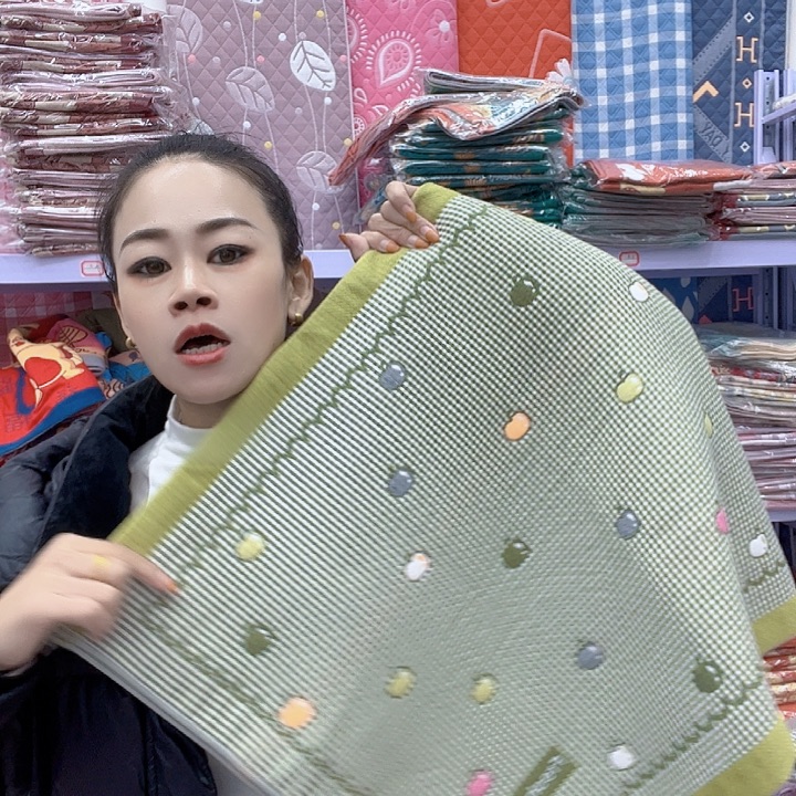 棉绿色平安果纯棉