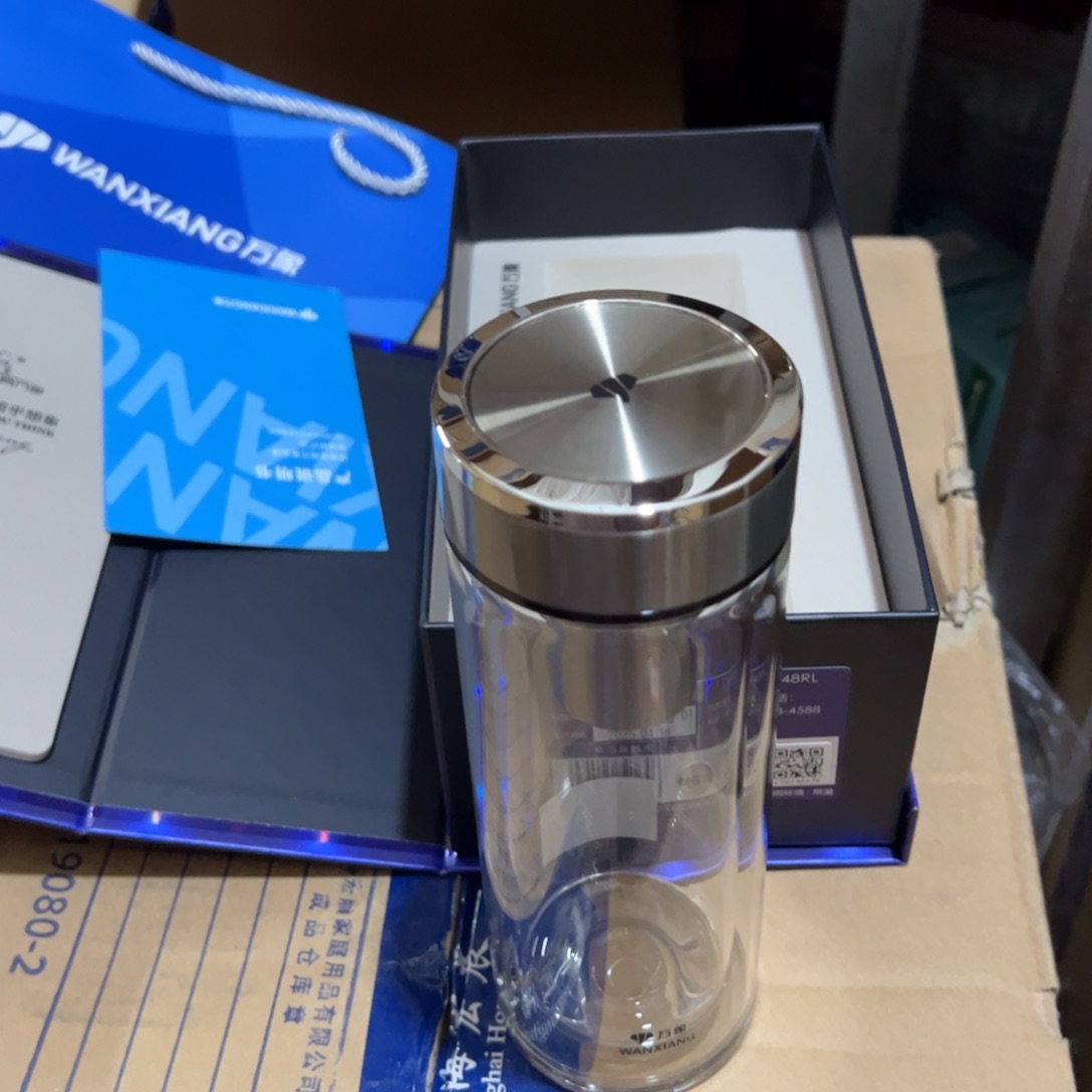 万象V48Rl双层玻璃杯370杯套