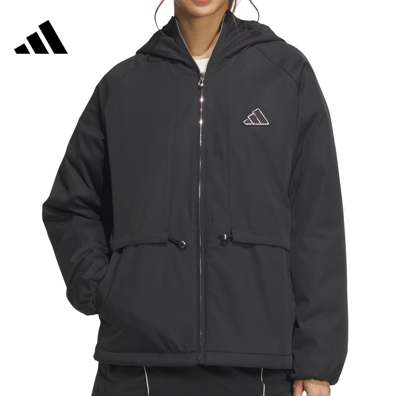 adidas阿迪达斯女子CW WV JKT梭织连帽外套JZ1587