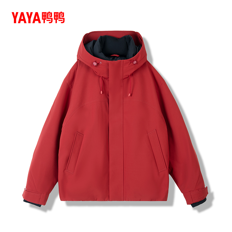 YAYA/鸭鸭运动户外时尚休闲男女同款保暖宽松羽绒服5W175Y