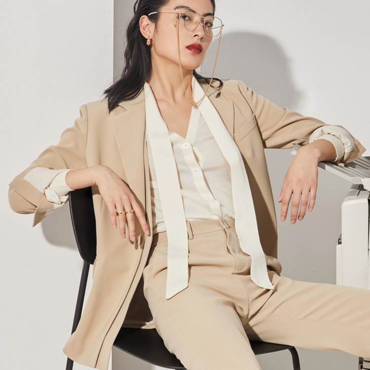 OBEG欧碧倩时尚气质单件上衣套装西装西服外套休闲10423048