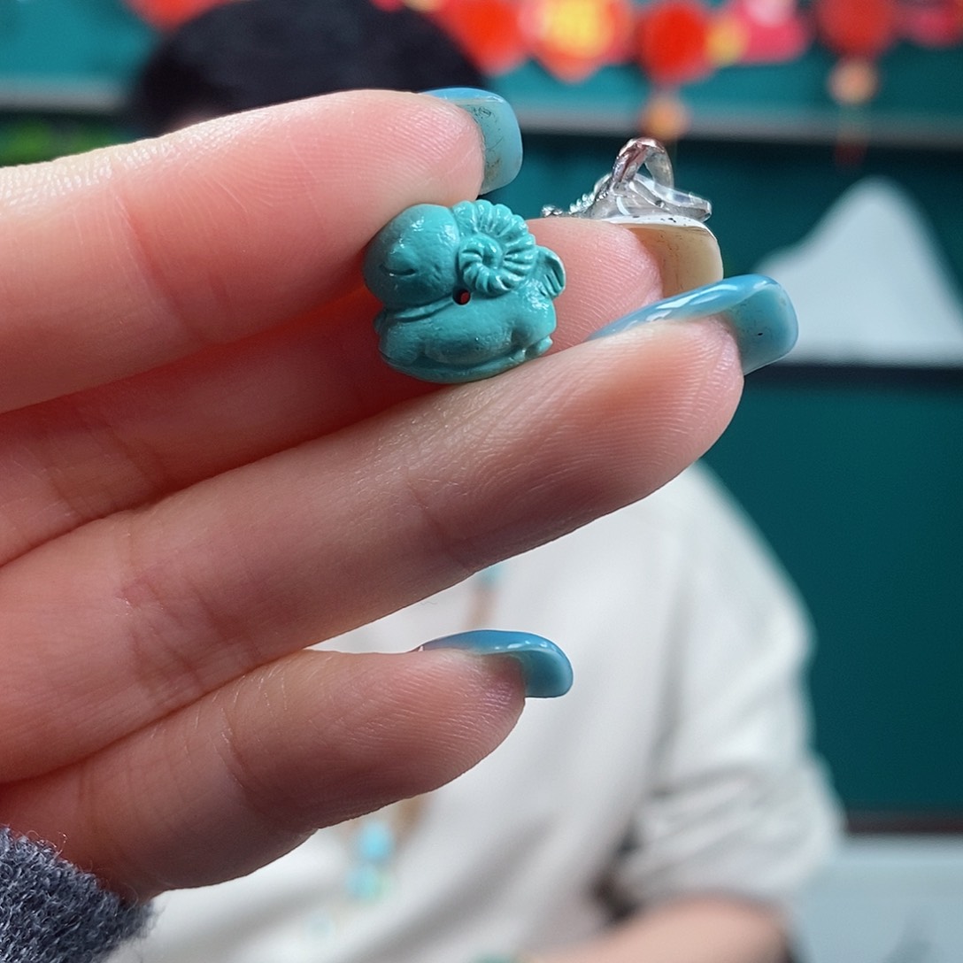 绿松石珠宝奇石未镶嵌